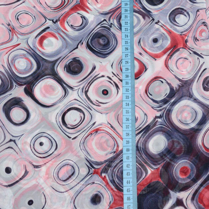 Szyfon Drukowany Kolorowe Wzory - Textil World