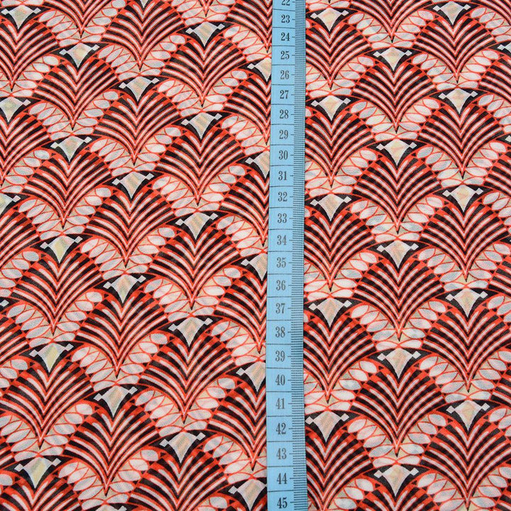 Szyfon Drukowany Kolorowy Wzór - Textil World