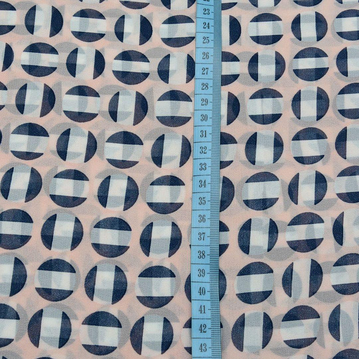 Szyfon Drukowany Kropki Groszki - Textil World