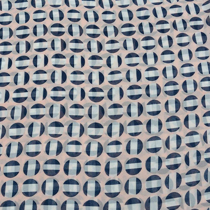 Szyfon Drukowany Kropki Groszki - Textil World