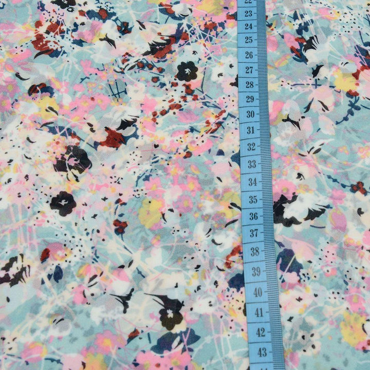 Szyfon Drukowany Kwiatki - Textil World