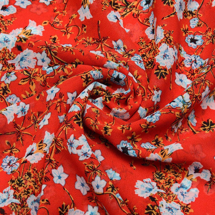 Szyfon Drukowany Kwiatki - Textil World