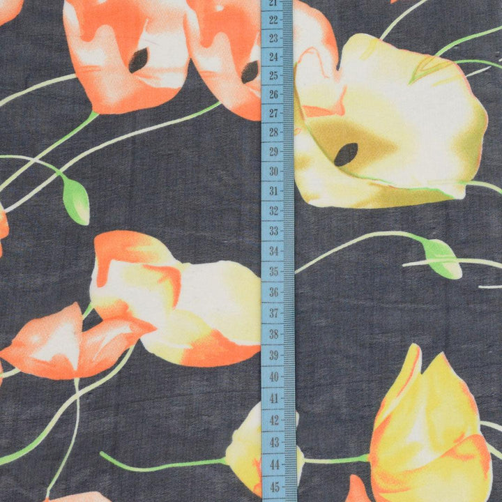 Szyfon Drukowany Kwiaty Brazylia - Textil World