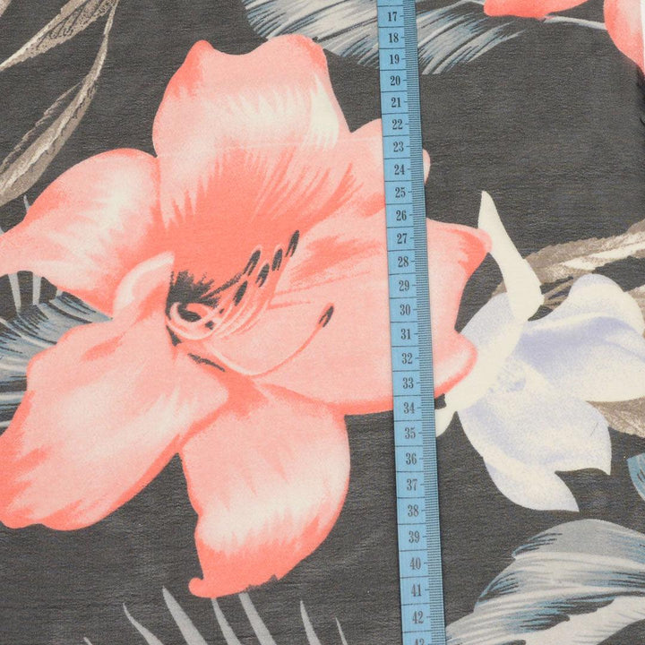 Szyfon Drukowany Kwiaty Flamingo - Textil World