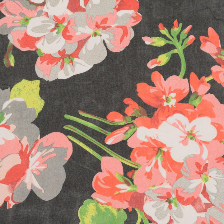 Szyfon Drukowany Kwiaty Majorka - Textil World