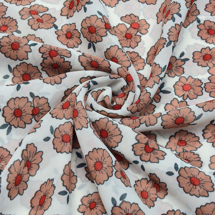 Szyfon Drukowany Kwiaty - Textil World