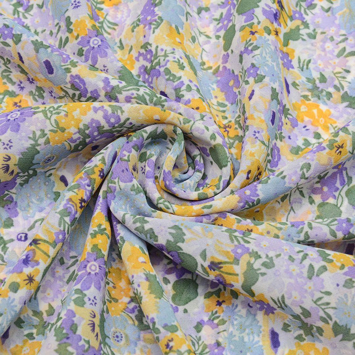Szyfon Drukowany Kwiaty - Textil World
