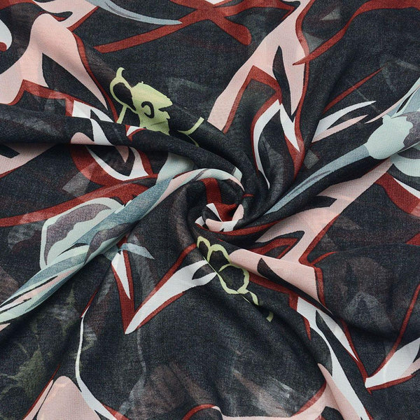 Szyfon Drukowany Kwiaty - Textil World
