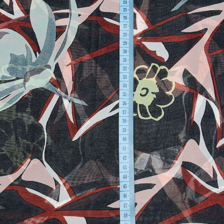 Szyfon Drukowany Kwiaty - Textil World