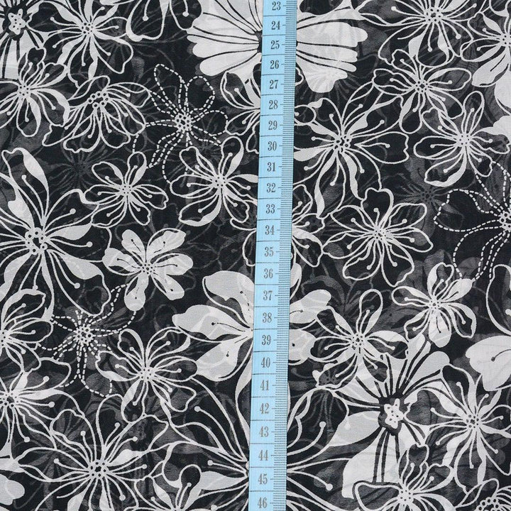 Szyfon Drukowany Kwiaty - Textil World