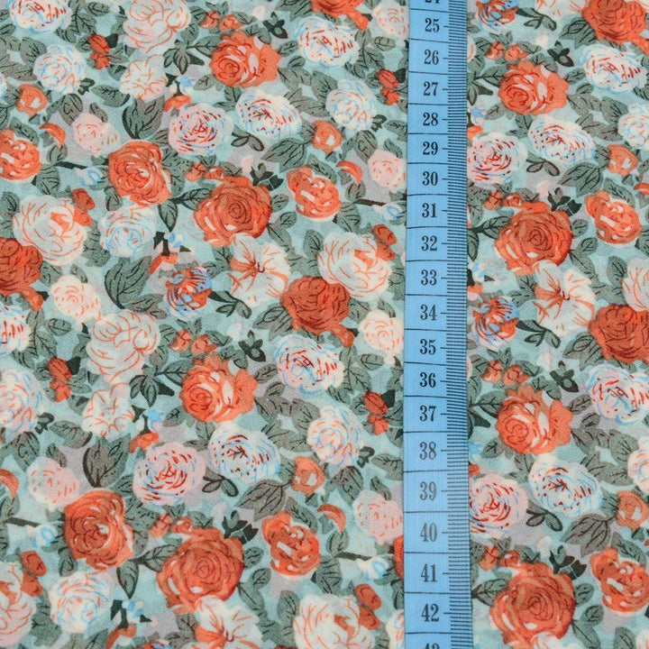 Szyfon Drukowany Kwiaty - Textil World