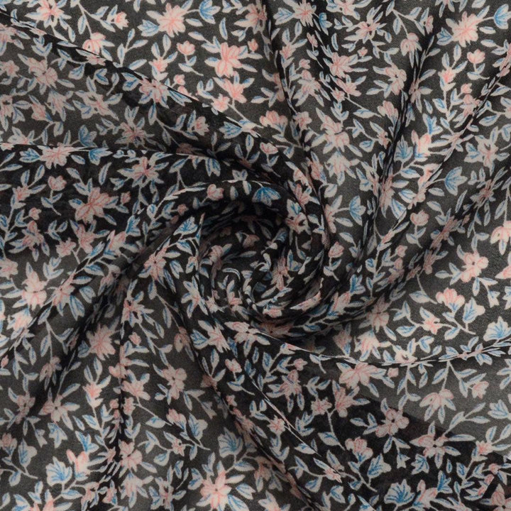 Szyfon Drukowany Kwiaty Zara - Textil World