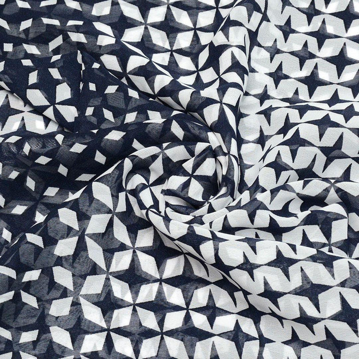 Szyfon Drukowany Wzory Geometryczne - Textil World