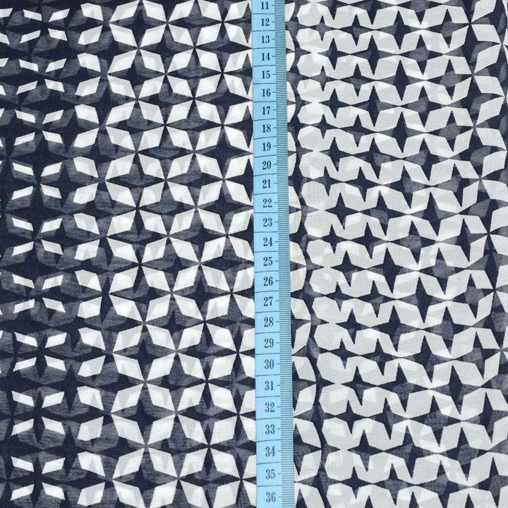 Szyfon Drukowany Wzory Geometryczne - Textil World