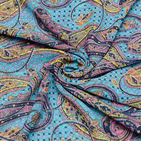 Szyfon Drukowany Wzory Orientalne - Textil World