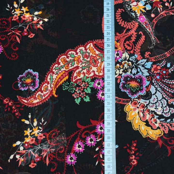 Szyfon Drukowany Wzory Orientalne - Textil World