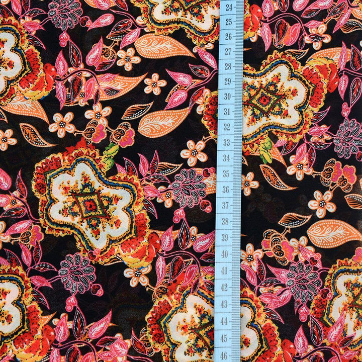 Szyfon Drukowany Wzory Orientalne - Textil World