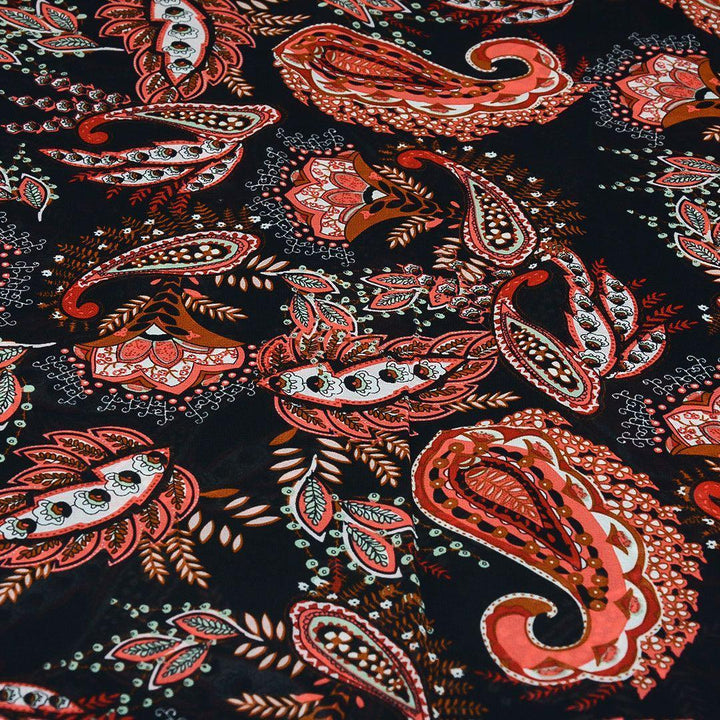 Szyfon Drukowany Wzory Orientalne - Textil World