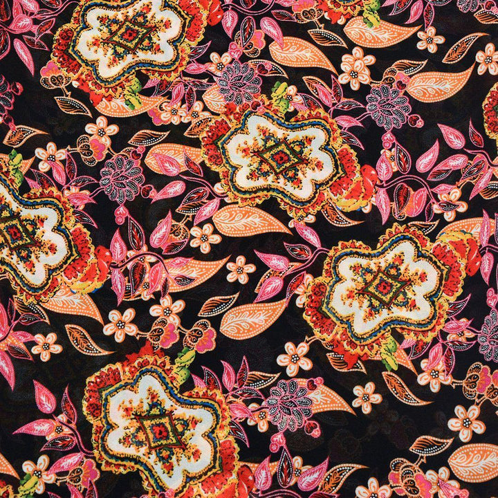 Szyfon Drukowany Wzory Orientalne - Textil World