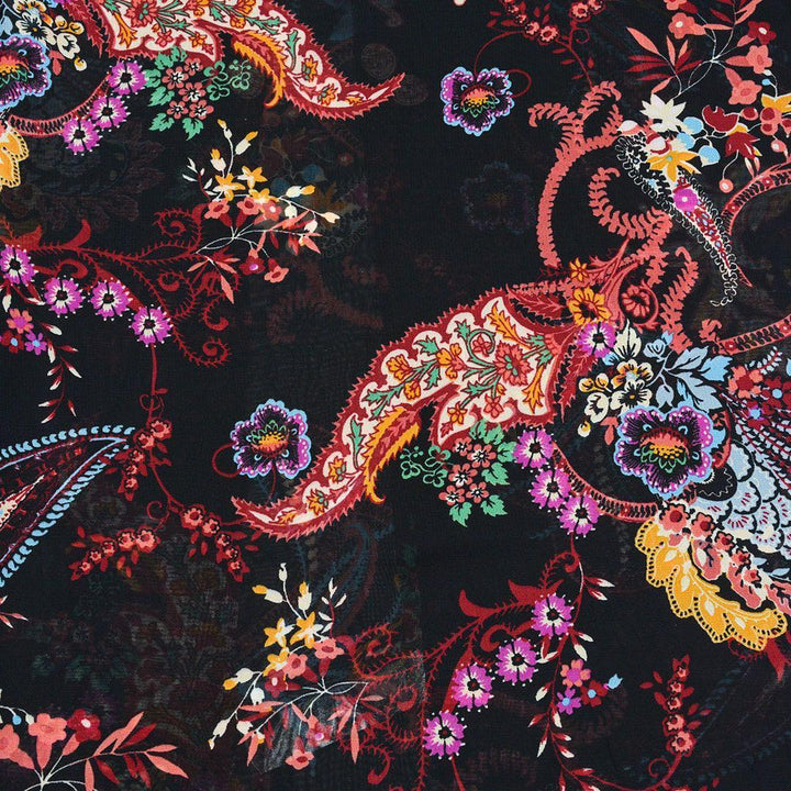 Szyfon Drukowany Wzory Orientalne - Textil World