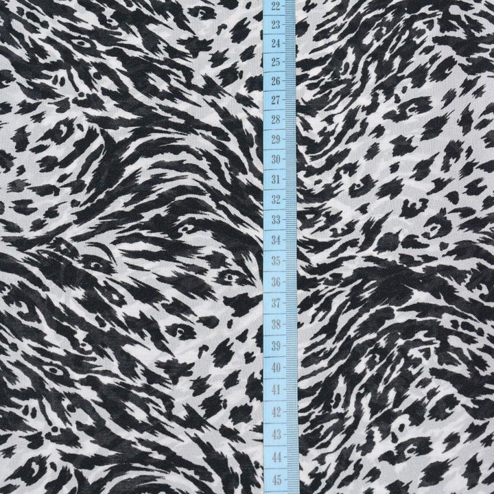 Szyfon Drukowany Zebra - Textil World