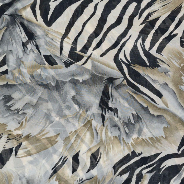 Szyfon Drukowany Zebra - Textil World