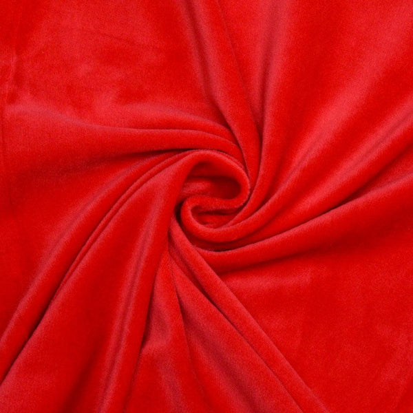 Welur Supersoft Czerwony - Textil World