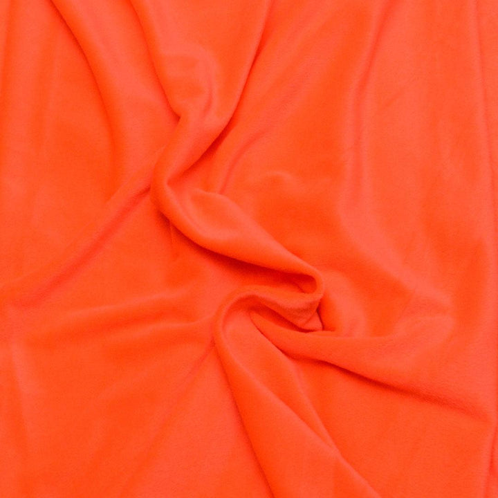 Welur Supersoft Pomarańczowy Neon - Textil World