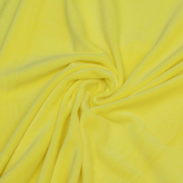 Welur Supersoft Żółta Cytryna - Textil World