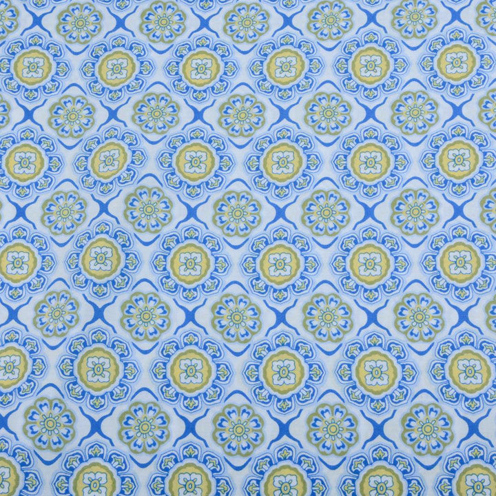 Wiskoza Drukowana Greckie Płytki Geometria - Textil World