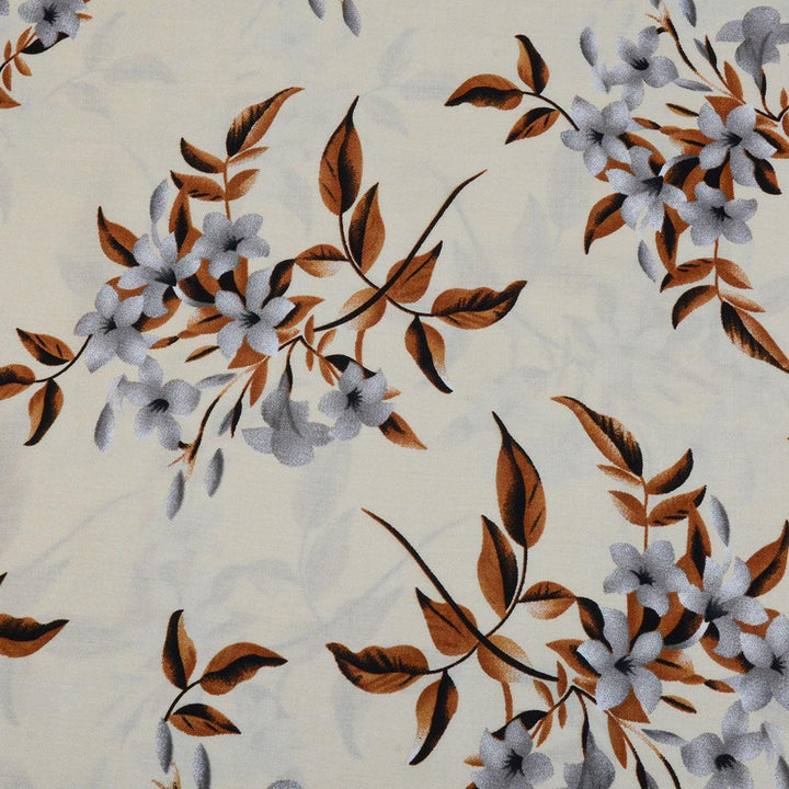 Wiskoza Drukowana Krem Włoskie Kwiaty - Textil World
