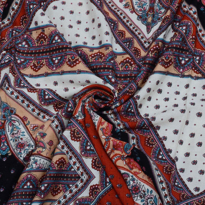 Wiskoza Drukowana Orientalny Wzór - Textil World