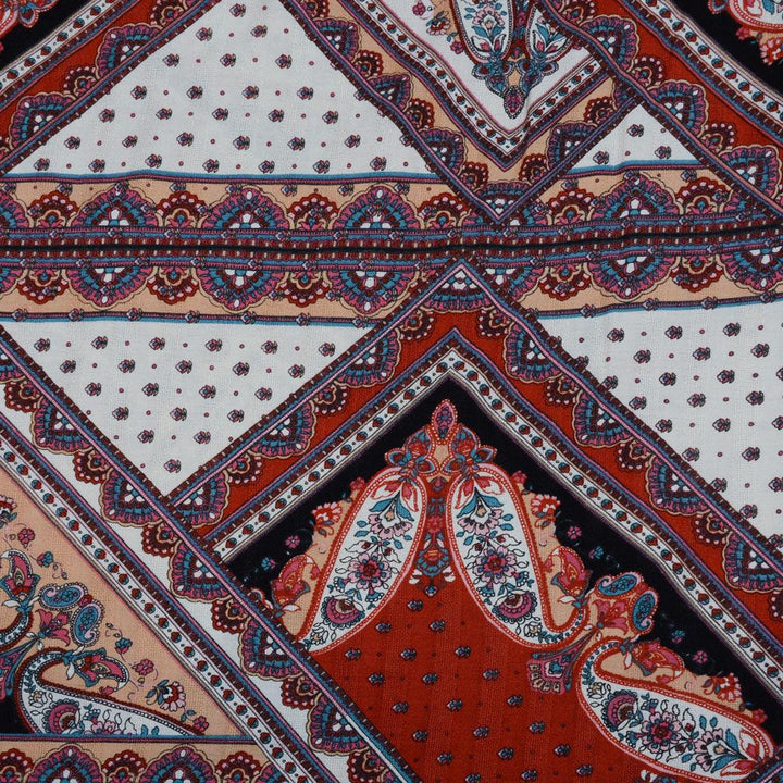 Wiskoza Drukowana Orientalny Wzór - Textil World