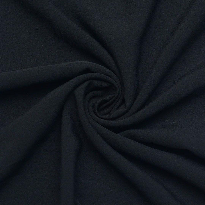 Wiskoza Gładka Czarna - Textil World