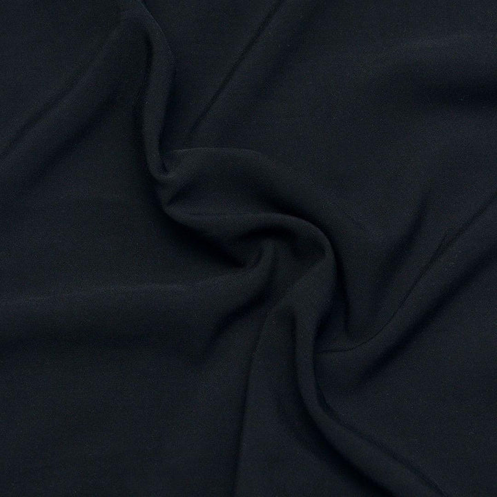 Wiskoza Gładka Czarna - Textil World