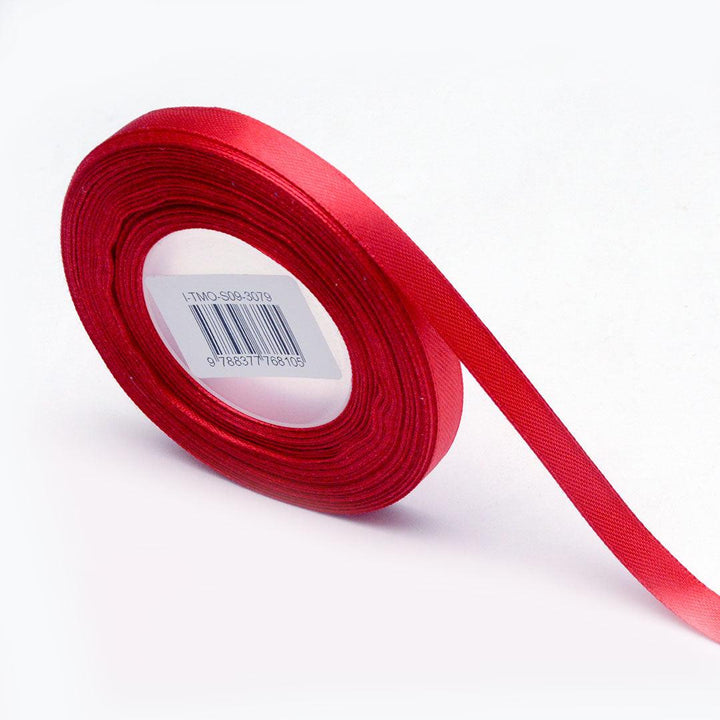 Wstążka Atłasowa Czerwona 10 mm - Textil World