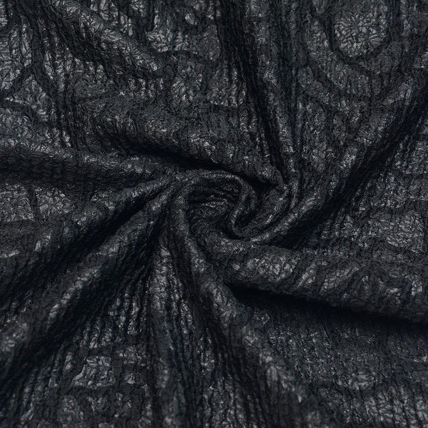 Żakard Czarny - Textil World