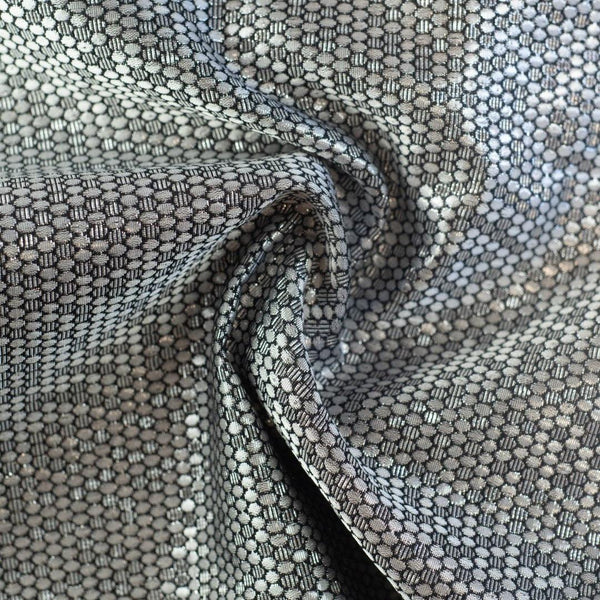 Żakard Orsay srebrny - Textil World